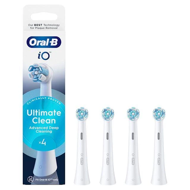 9 Oral-B iO Ultimate Clean White - Ανταλλακτικές Κεφαλές για Ενισχυμένο Καθαρισμό - Image 1