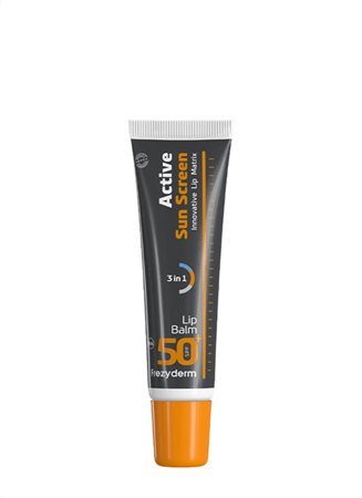 FREZYDERM ACTIVE SUN SCREEN LIP BALM SPF 50+ Αντηλιακό για Χείλη