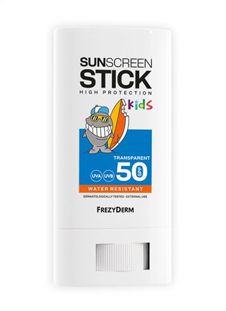 FREZYDERM KIDS SUNSCREEN STICK SPF 50 | Διάφανο Αντηλιακό για Παιδιά