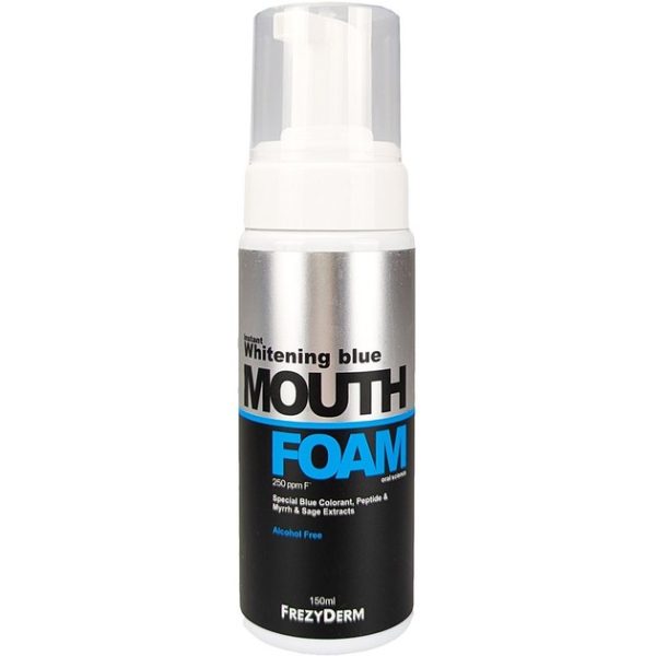 Frezyderm Instant Whitening Blue Mouthfoam Στοματικός Αφρός Άμεσης Λεύκανσης, 150ml