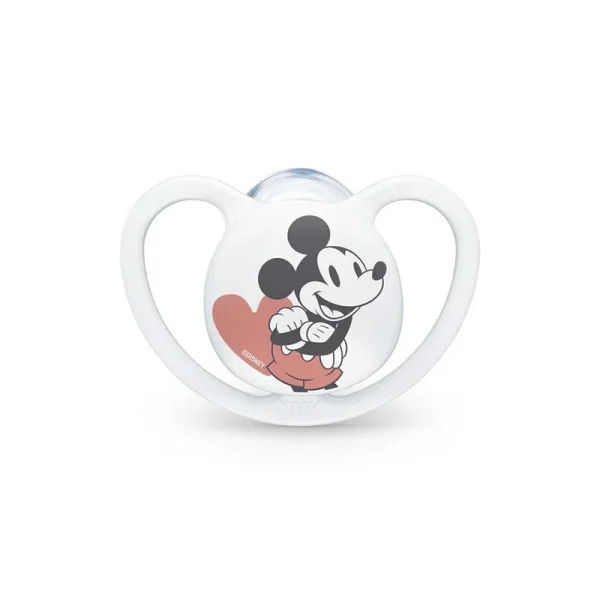 Nuk Space Disney Baby Ορθοδοντική Πιπίλα Σιλικόνης σε Θήκη 18-36m