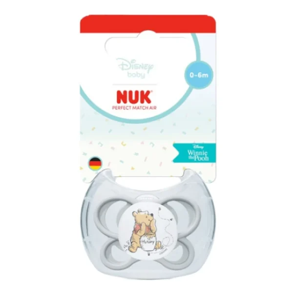 NUK Perfect Match Air Disney Winnie Πιπίλα για 0-6m, 1τεμ